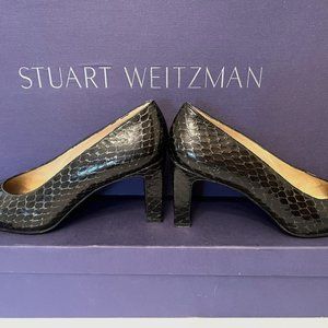Stuart Weitzman pumps, size 10B, chocolate brown, solid block heels